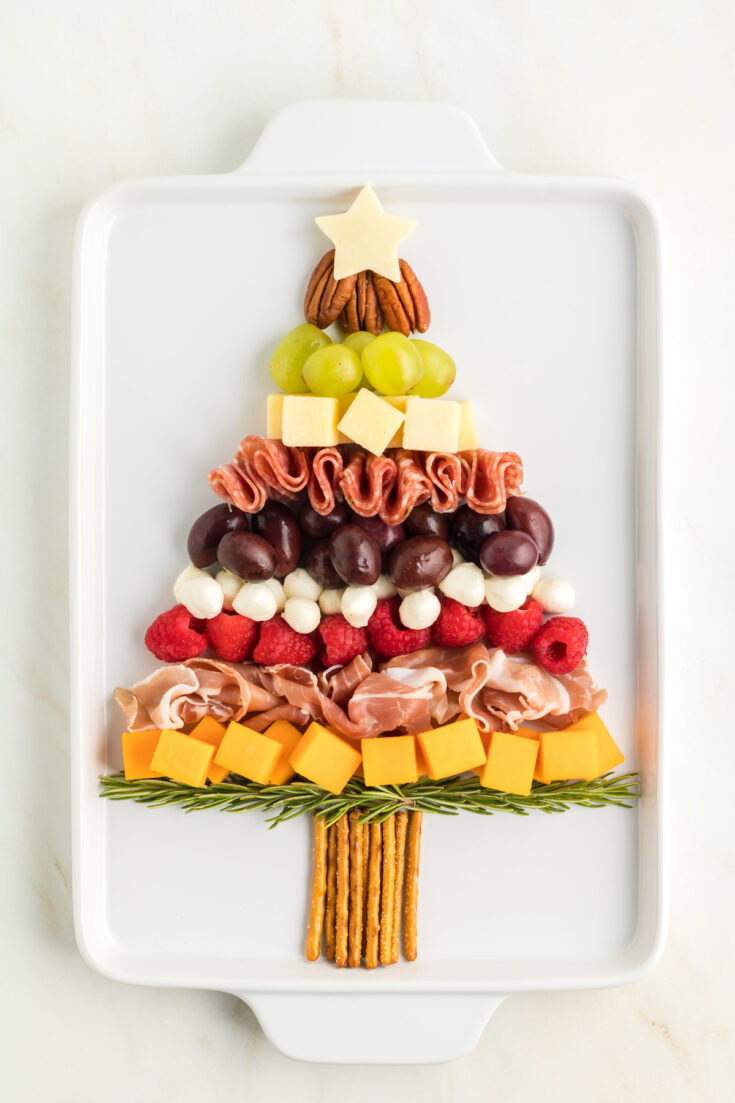 charcuterie board christmas tree shape