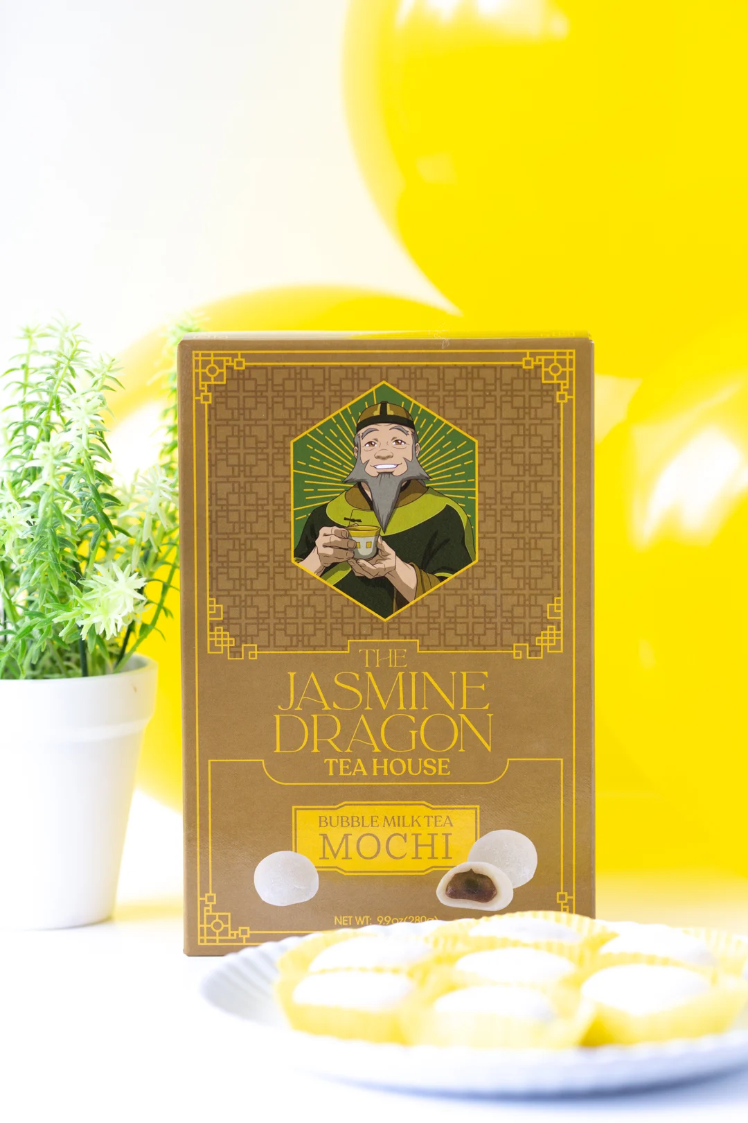Iroh's The Jasmine Dragon Tea House Bubble Milk Tea Mochi packaging available at FYE
