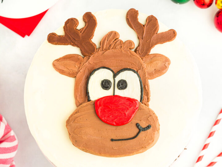 Rudolph Antler Cake Topper Printable - Nest of Posies