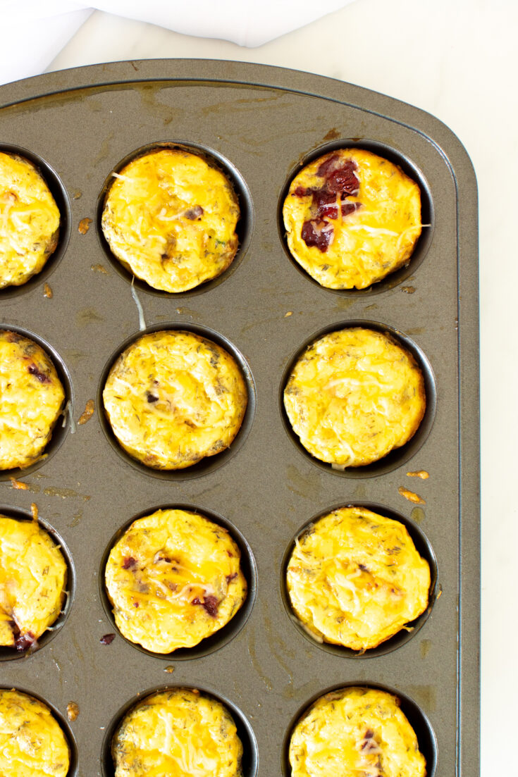 The Best Muffin Tin Omelets Using Thanksgiving Leftovers