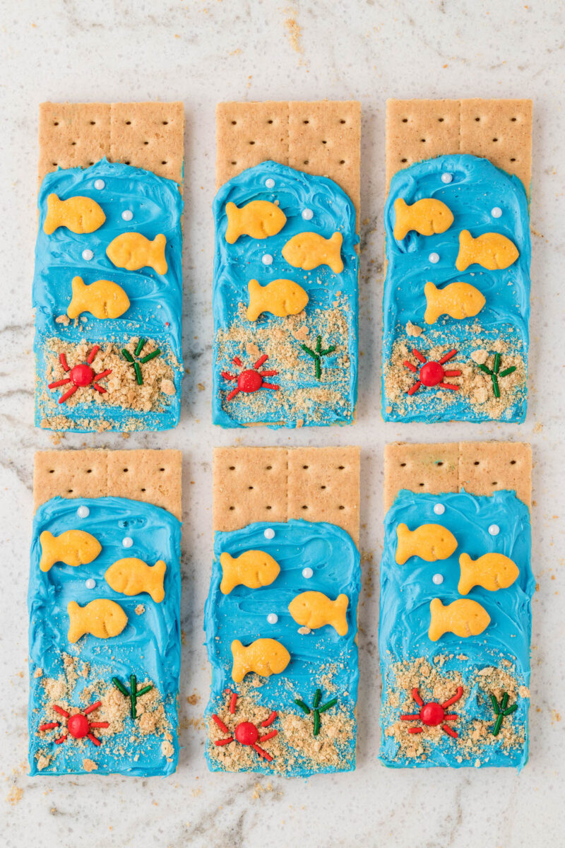 Ocean Graham Cracker Snacks