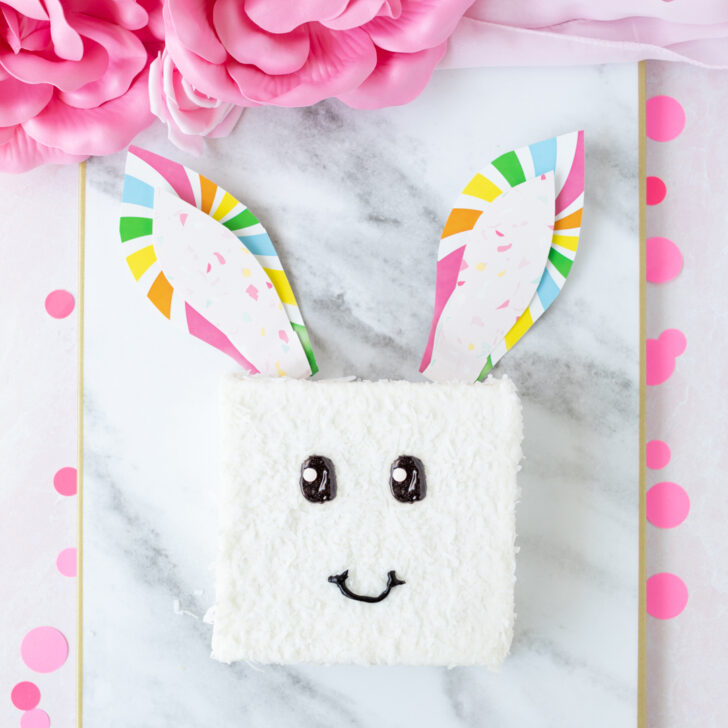 Make an Unbelievably Easy Easter Bunny Cake in Minutes