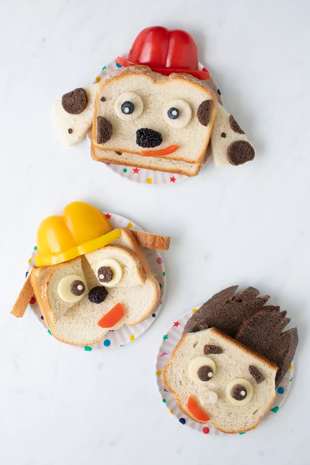 rubble, marshall and ryder sandwiches paw patrol