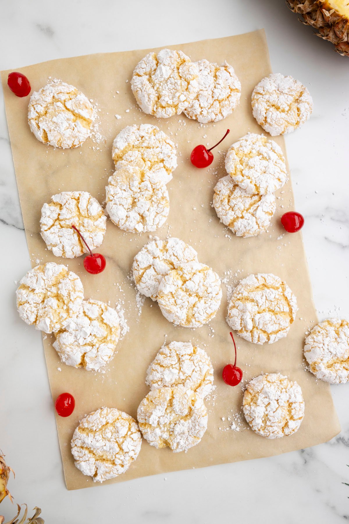 pretty cake mix crinkle cookies made with cool whip 