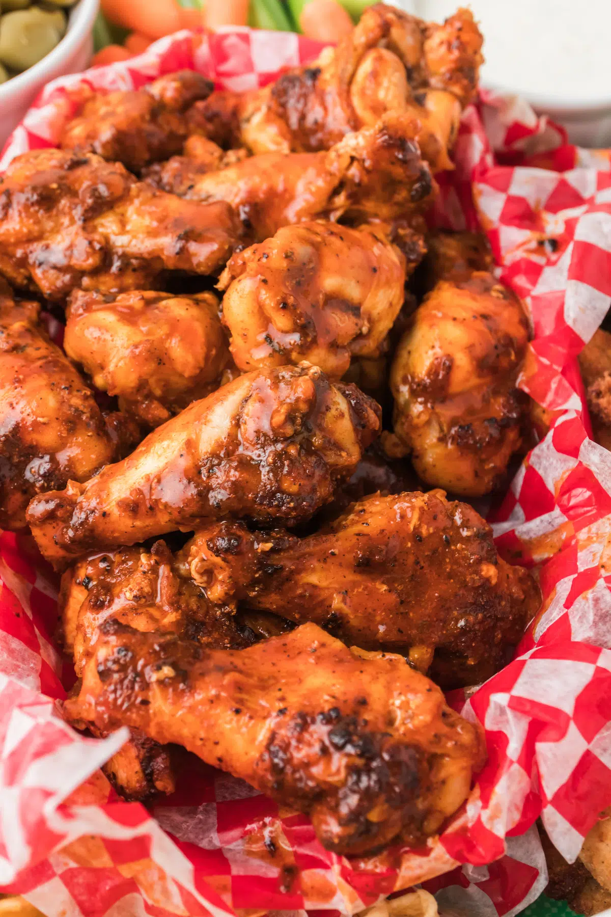 up close of hot wings