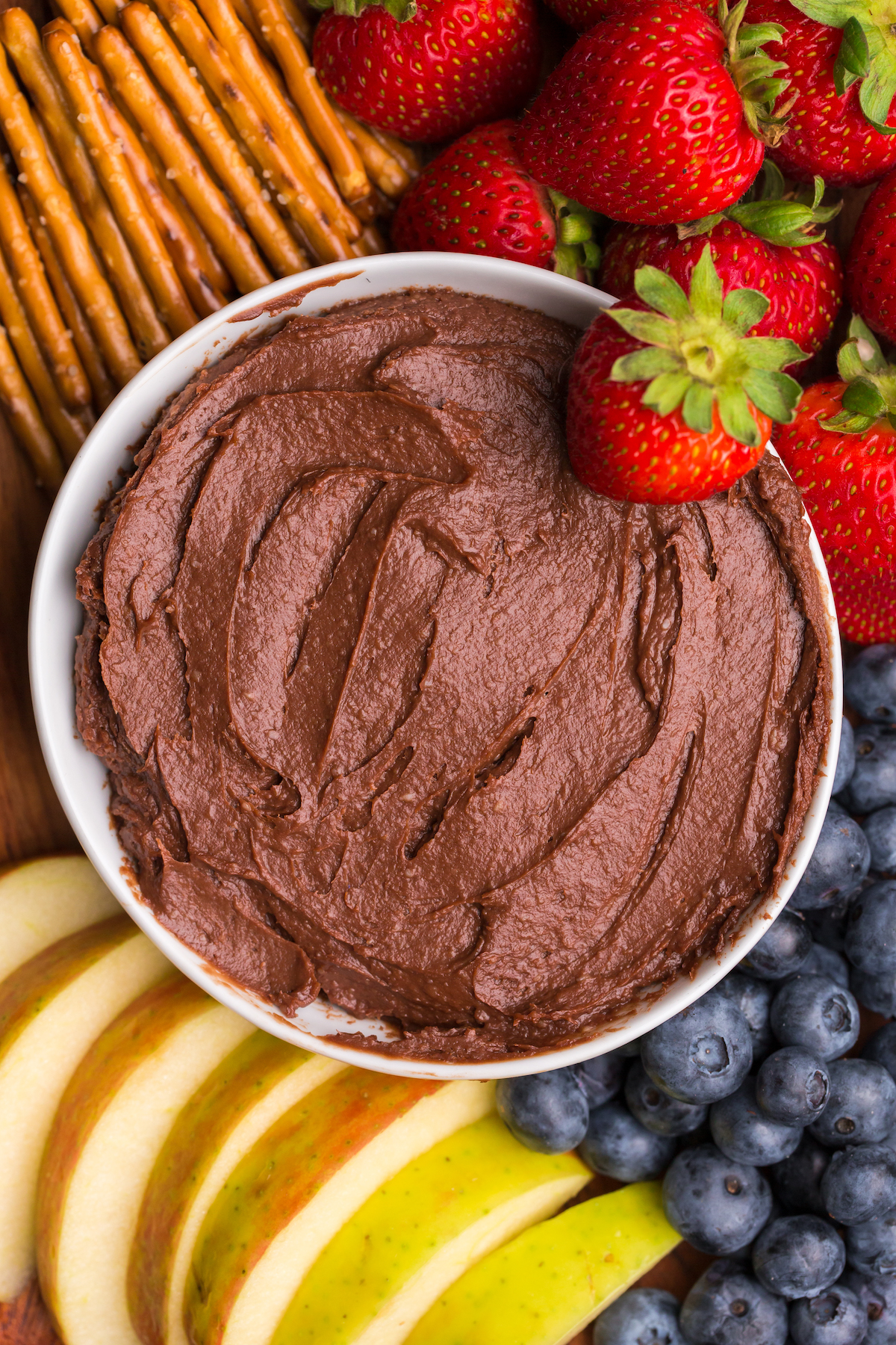 homemade chocolate icing to dip fruit in