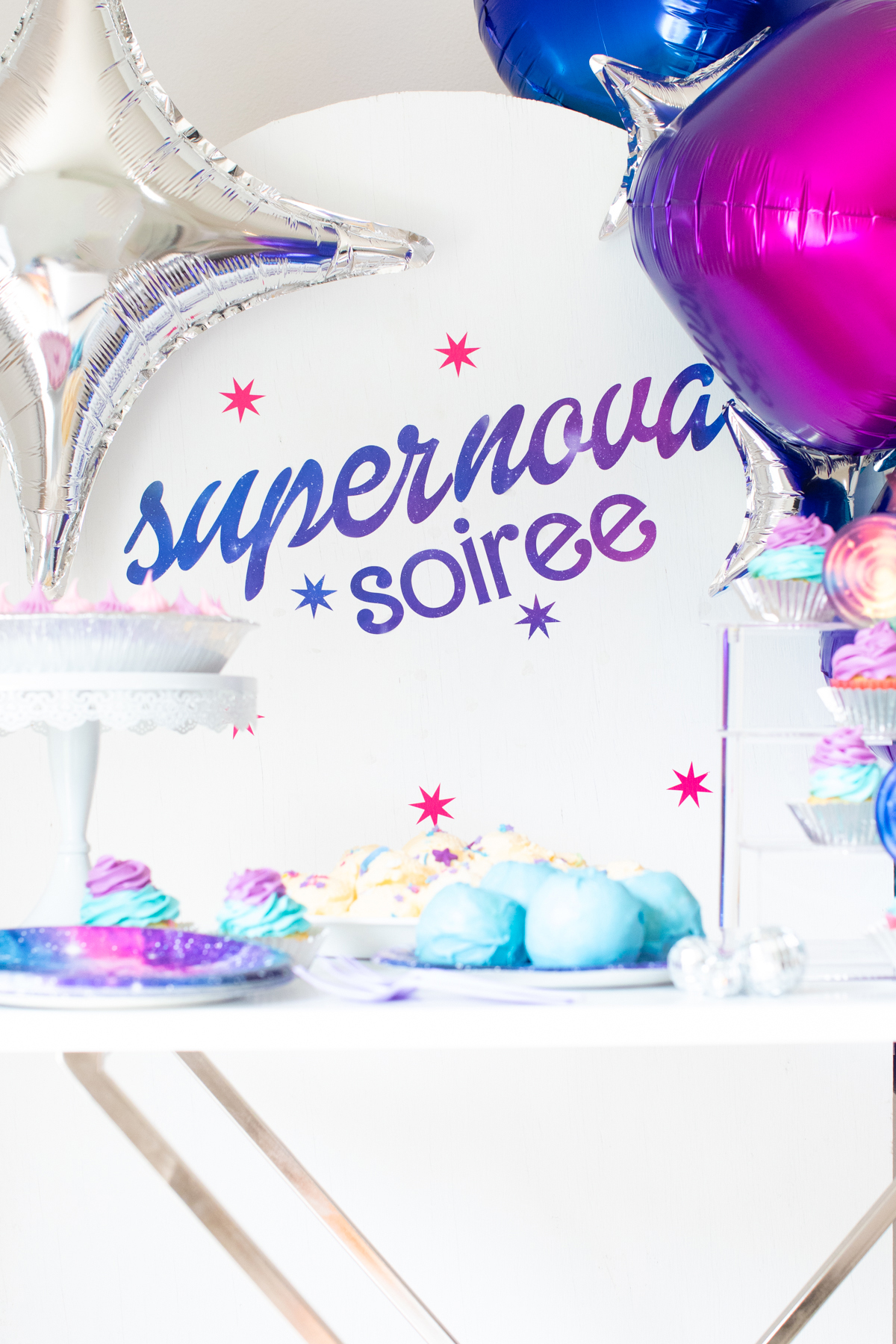 supernova soiree party backdrop to celebrate star trek prodigy, season one, episodes 11-20.