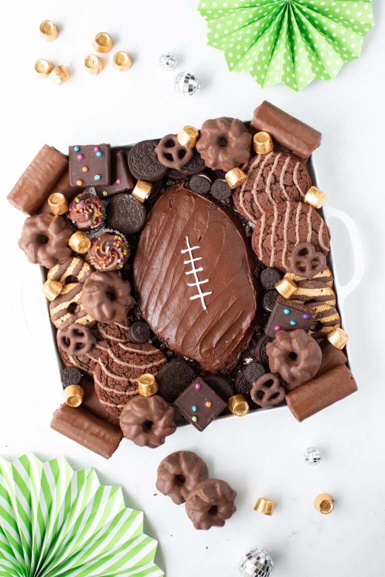 Serve this Football Dessert Board for the Big Game