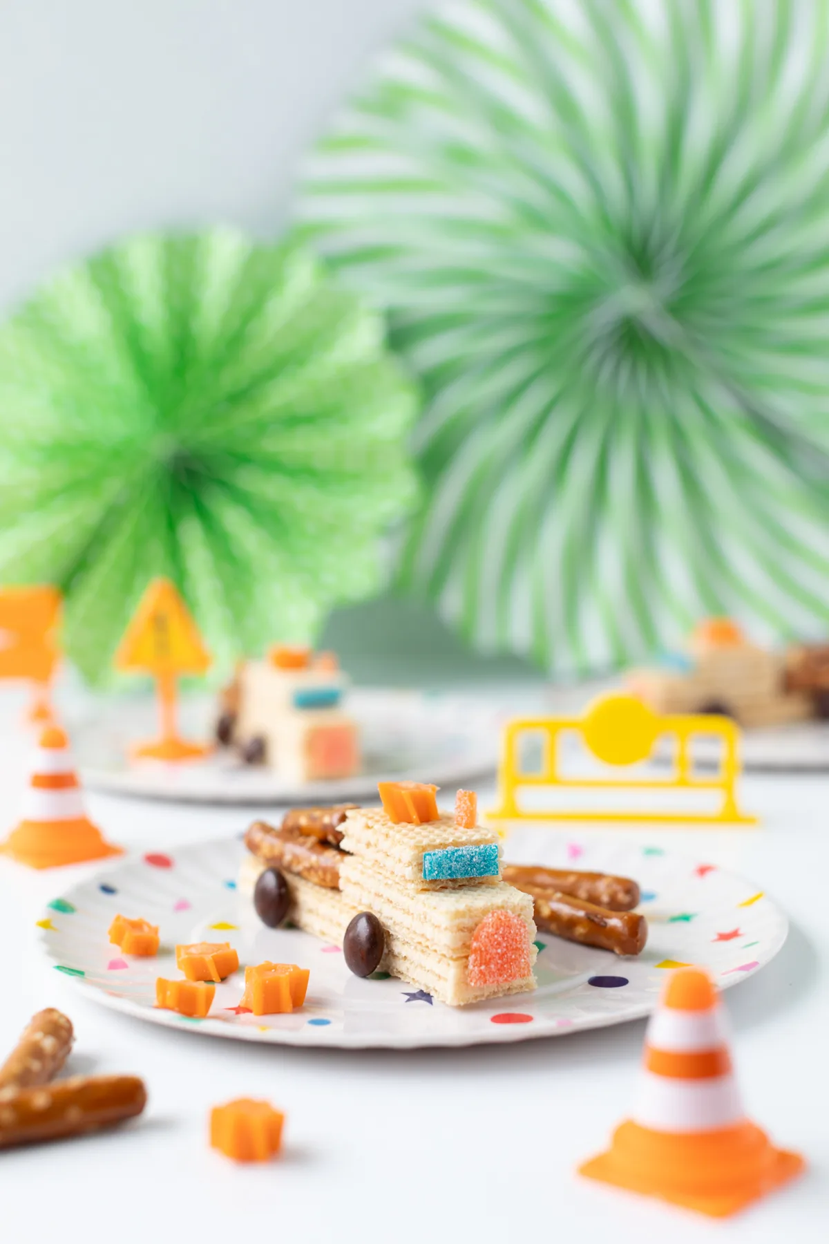 celebrate Rubble & Crew with edible construction trucks made with wafer cookies and candies