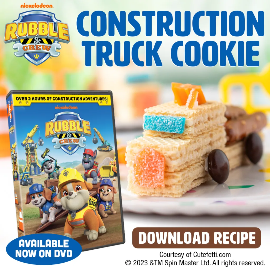 construction truck cookie promo image