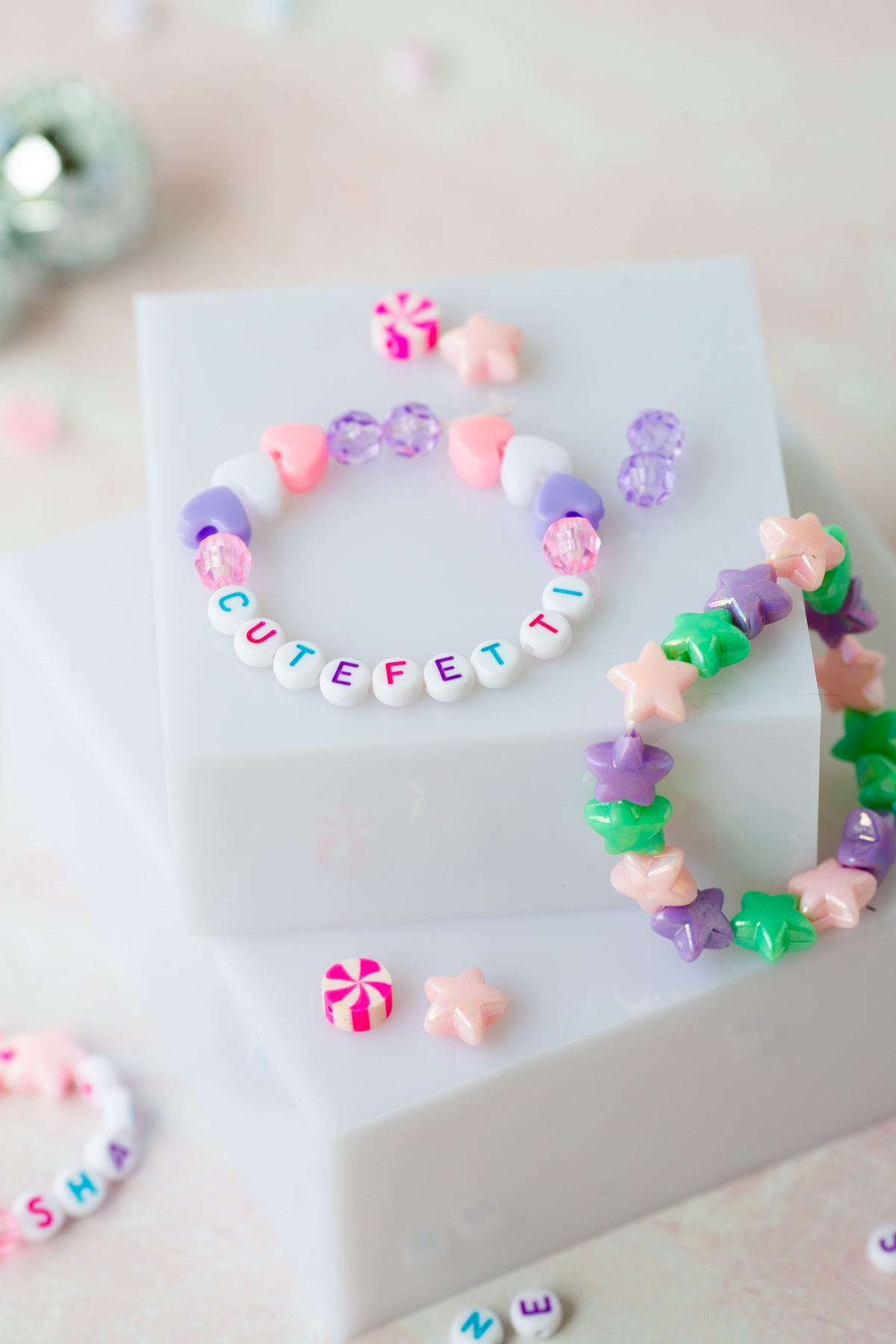pastel friendship bracelets