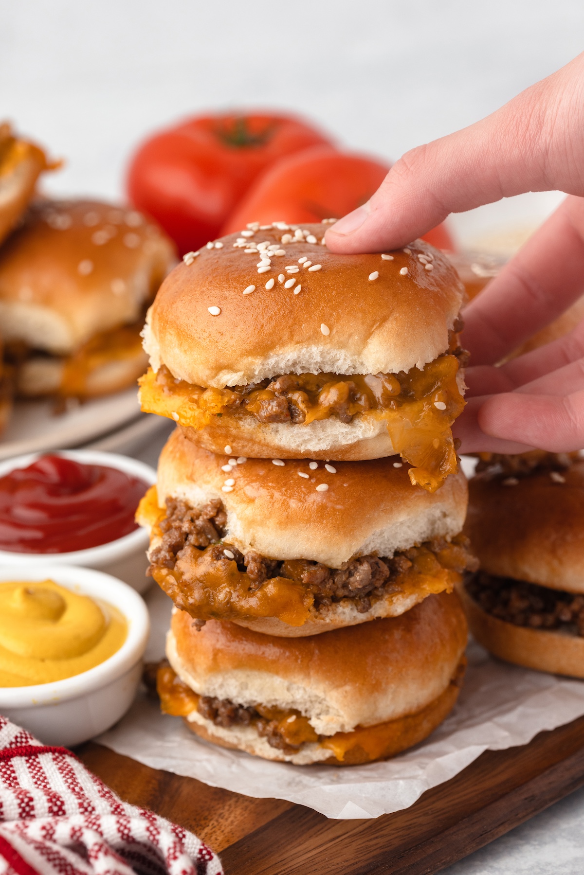 stack of sliders