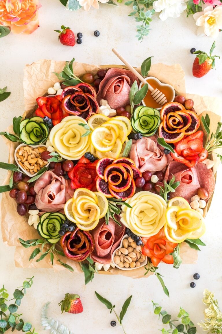 Make This Flower Charcuterie Board Once & It Will Be Your New Favorite