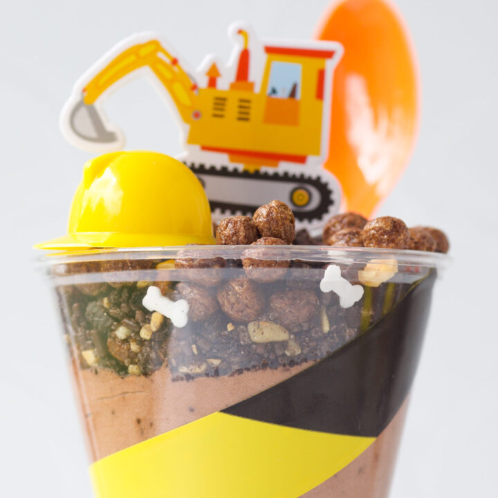 ultimate pudding dirt cup recipe for construction party