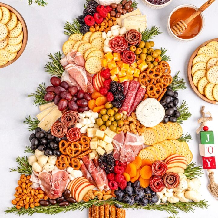 christmas tree cheese board