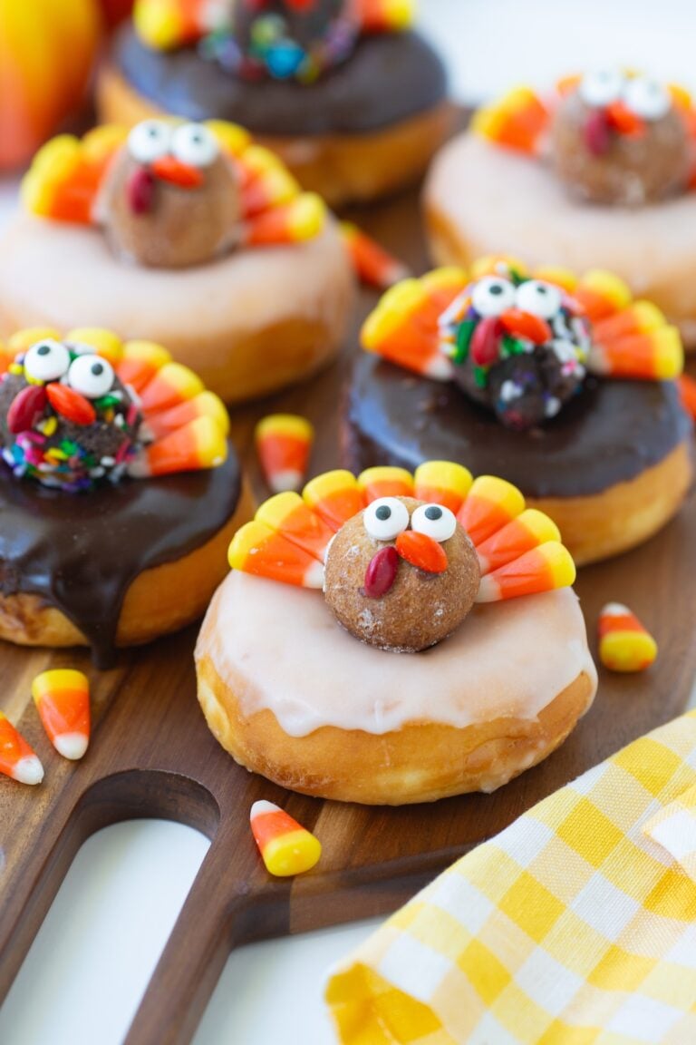 Make Thanksgiving Magic with Candy Corn Turkey Donuts