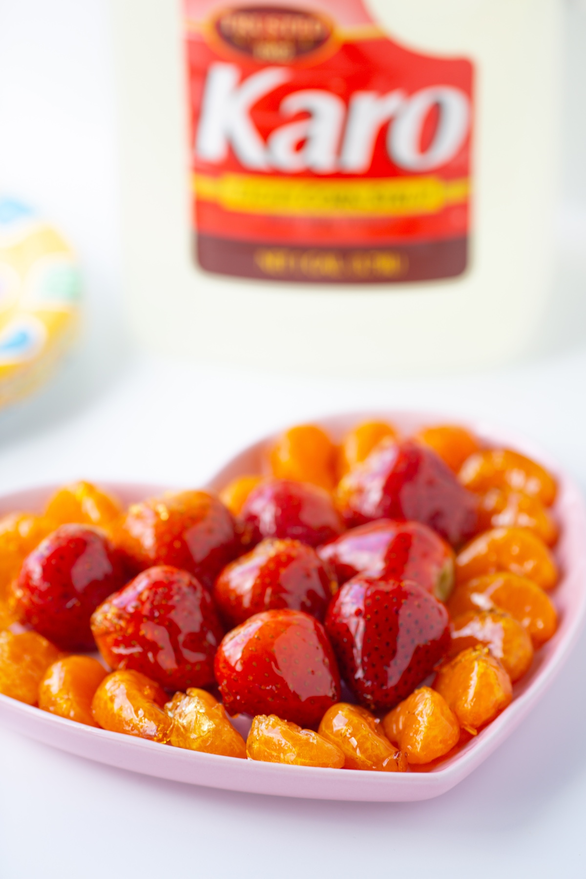 Candied fruit snacks made with Karo Syrup.