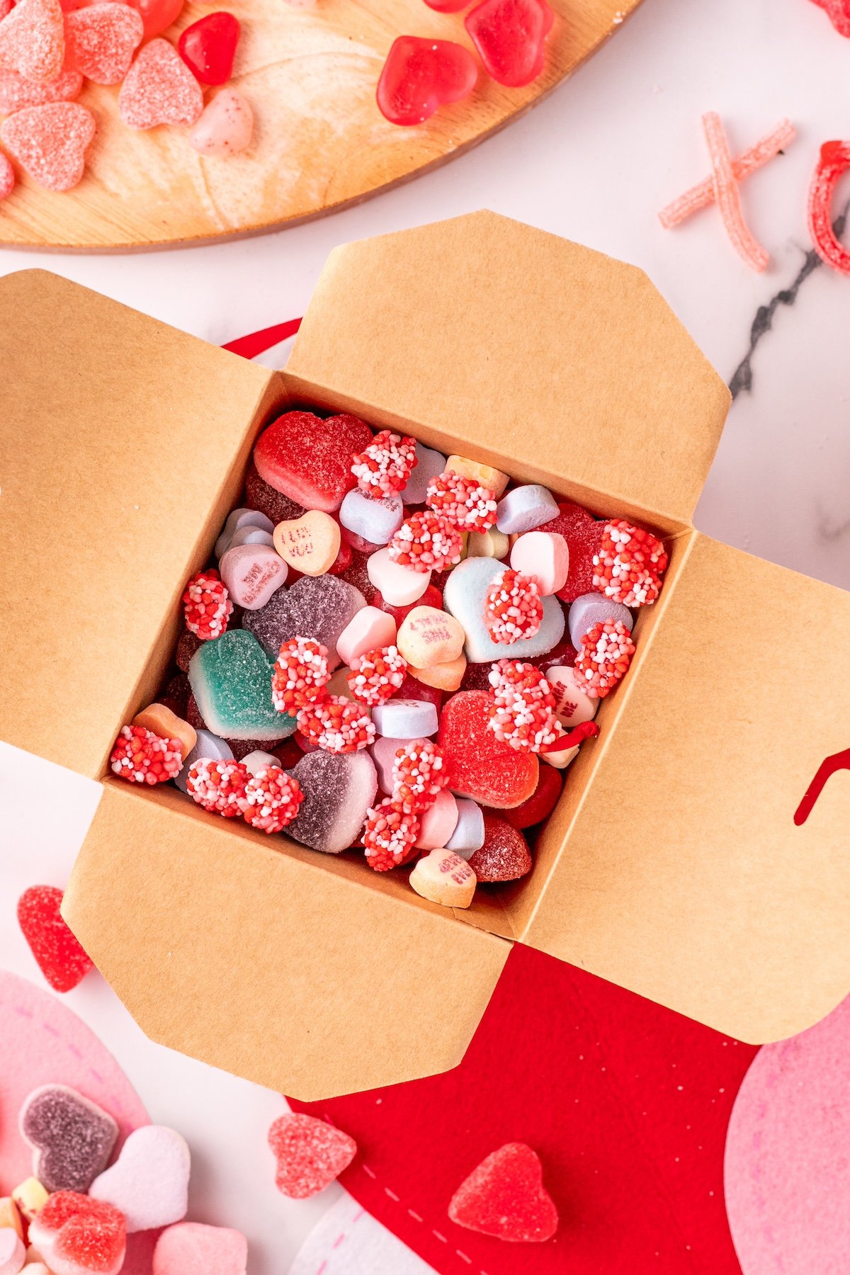 candy salad in a box