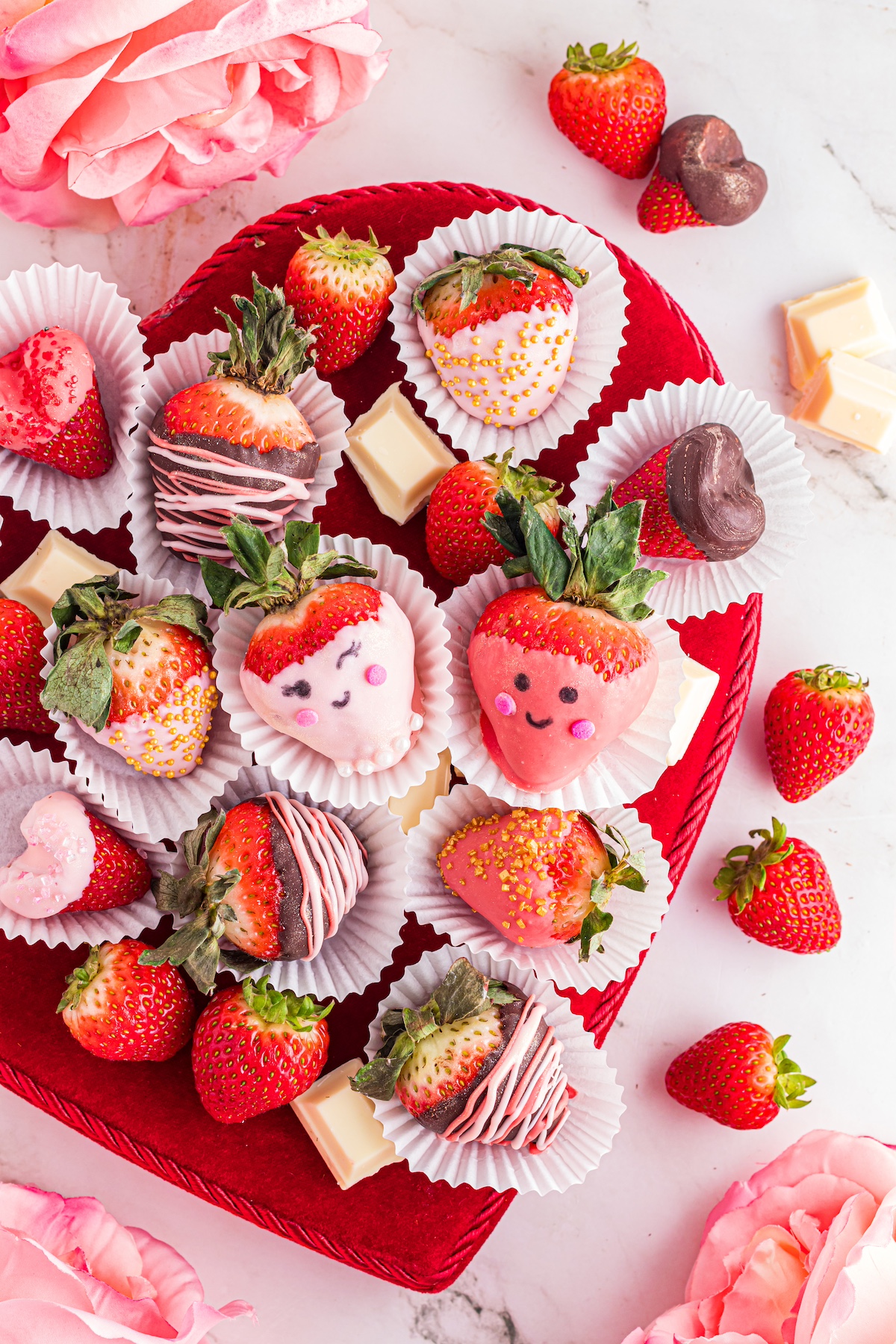 dipped valentine strawberries