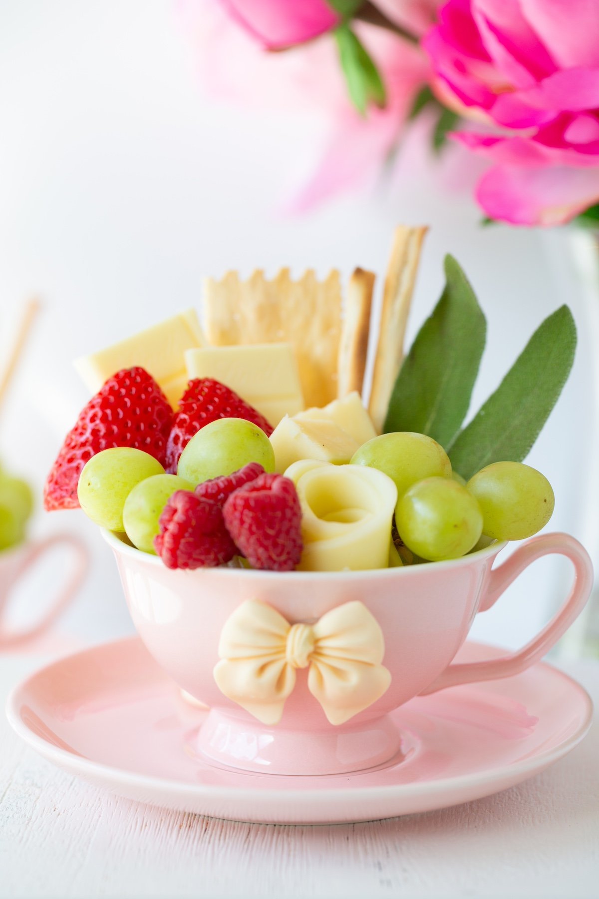 pretty charcuterie teacups for tea parties or me time.