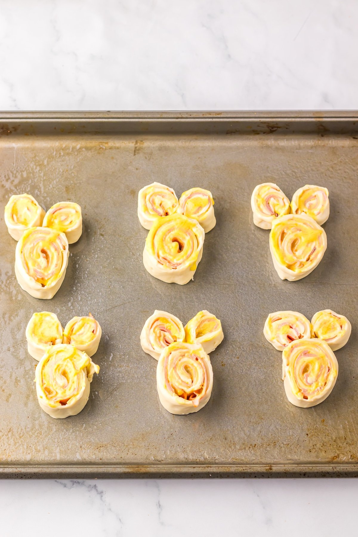 bunny shaped puff pastry 