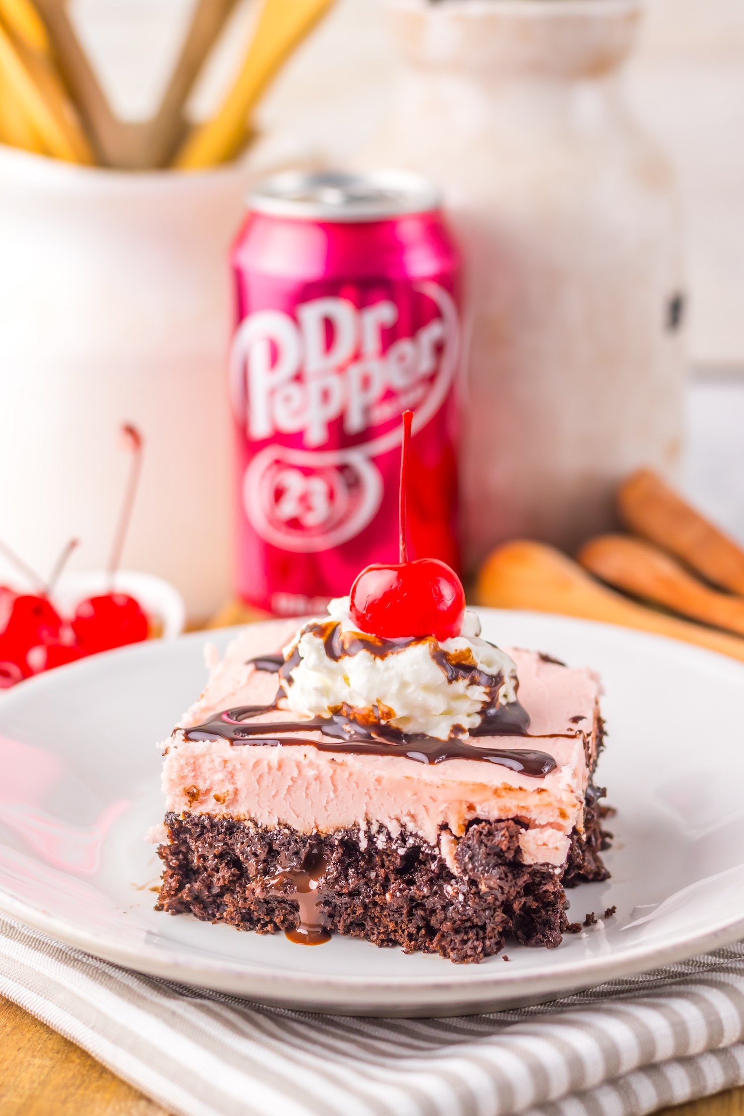 Dr. Pepper Poke Cake