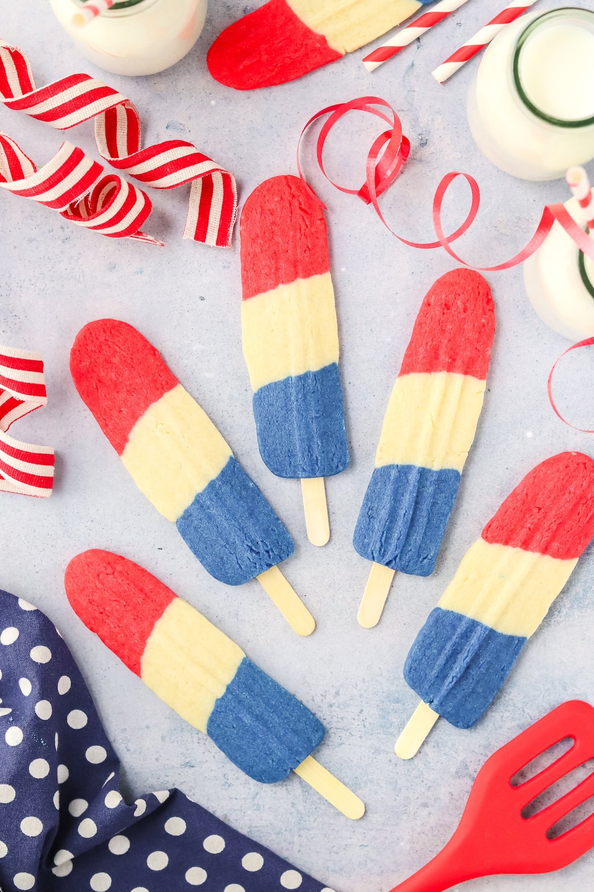 rocket cookies in a fan