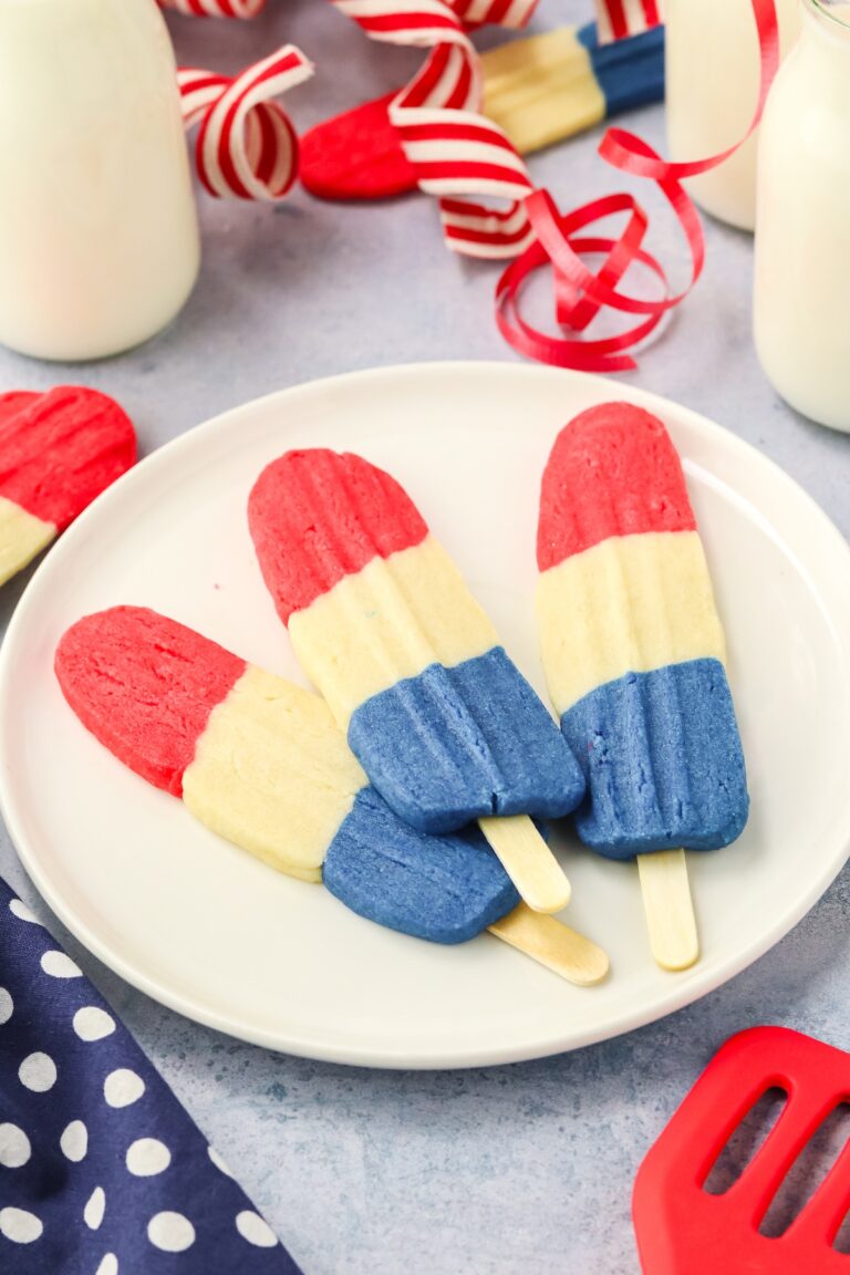 rocket cookies on a white plate
