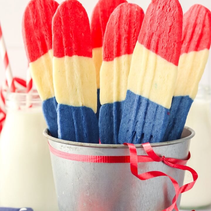 rocket cookies in a silver pot
