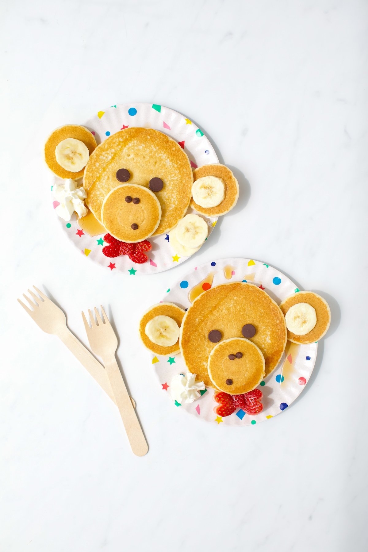 easy monkey pancake art