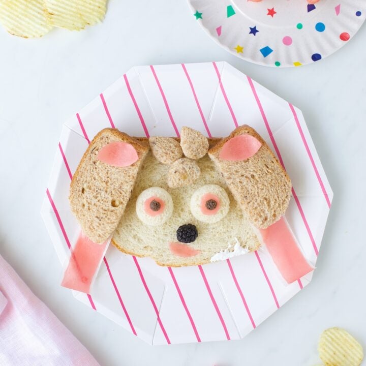 Skye paw patrol sandwich idea