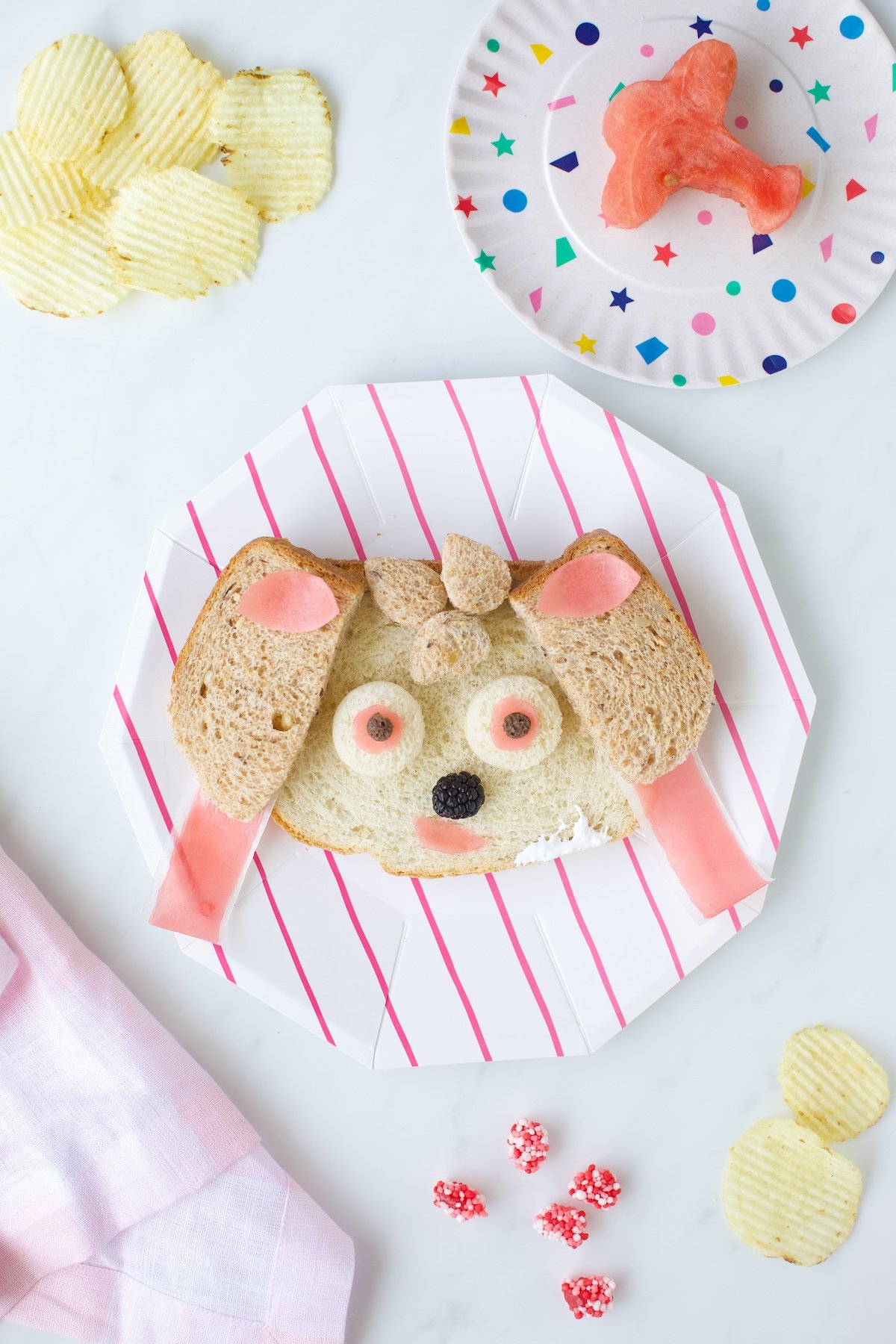 Skye paw patrol sandwich idea