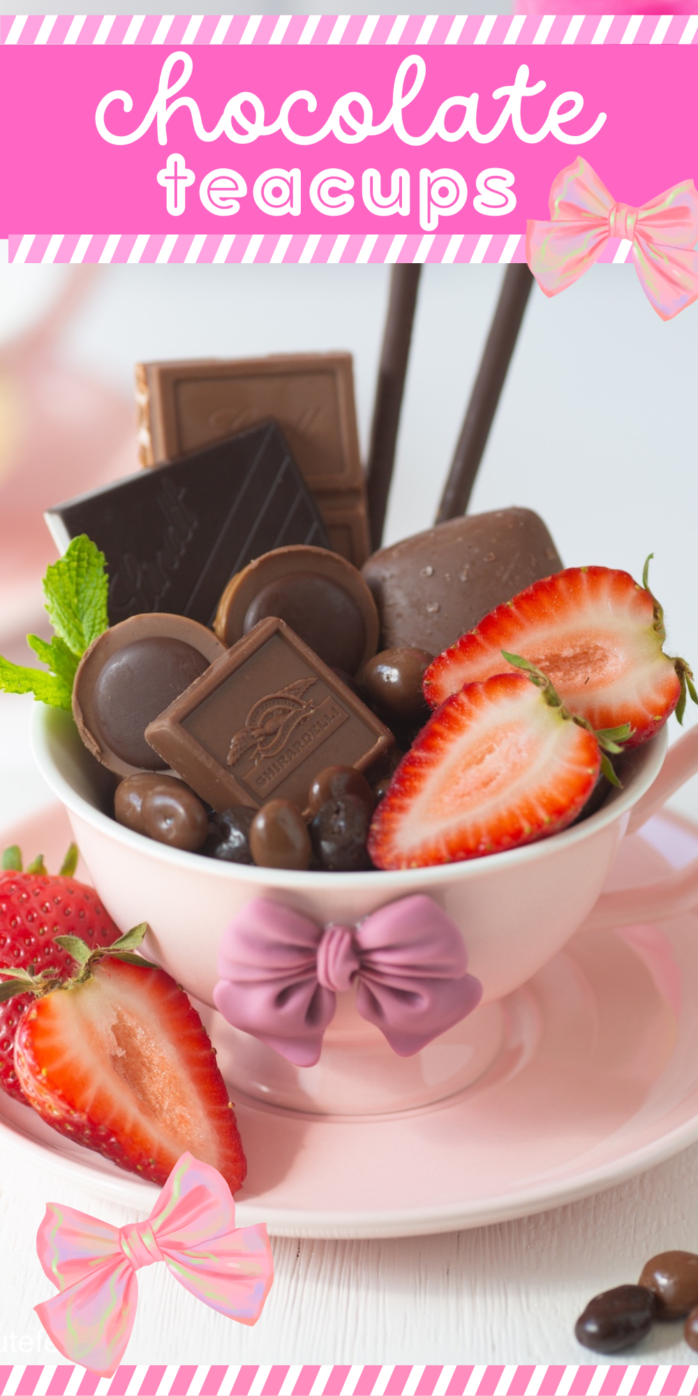 chocolate dessert charcuterie in a teacup pinterest