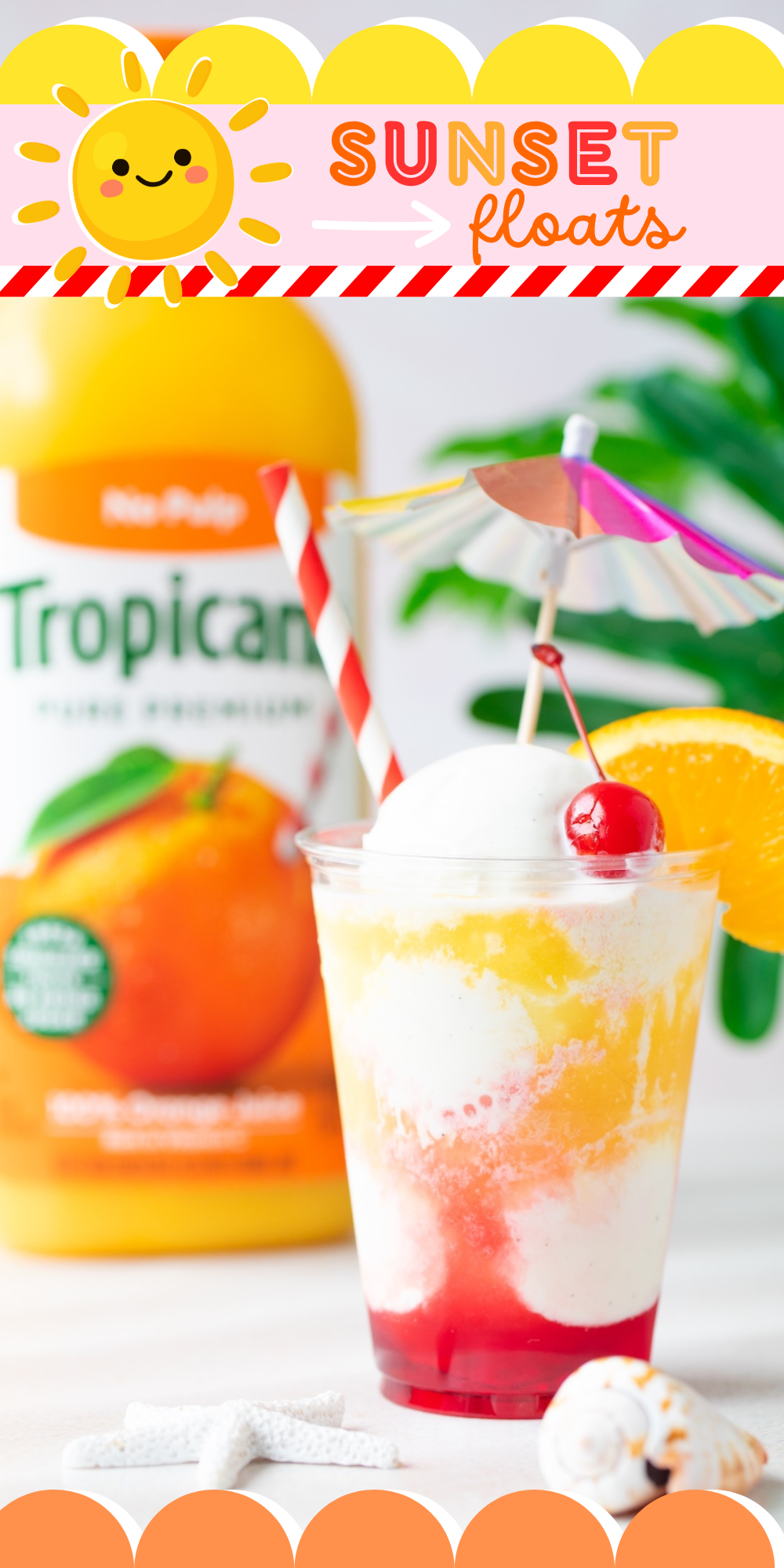 If you are looking for an easy summer drink recipe that feels nostalgic, refreshing, and visually stunning, this sunset float recipe is the one to make. The creamy vanilla mixed with bright orange juice creates the perfect sweet citrus combination that tastes just like summer in a glass.