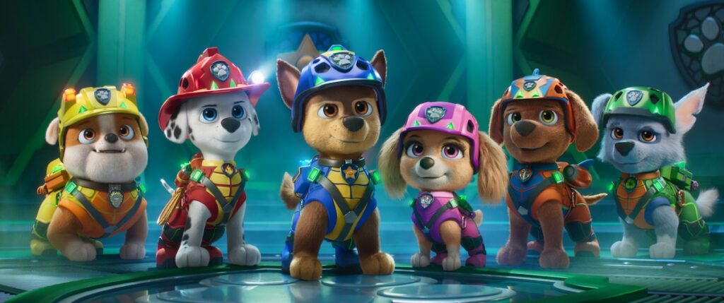 movie still, Paw Patrol characters